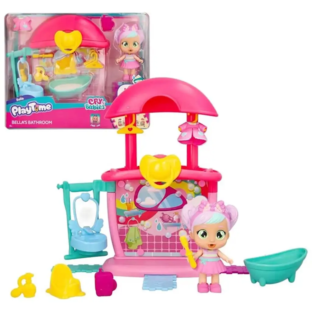 Cry Babies: Playtime - Bella fürdőszobája játékszett kép 1