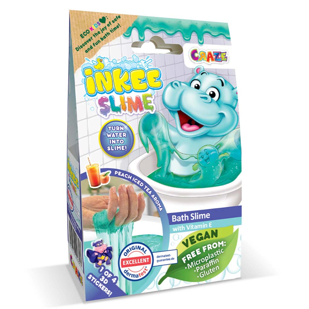 Craze Inkee: Víziló vegán fürdő slime őszibarack illattal kép 1