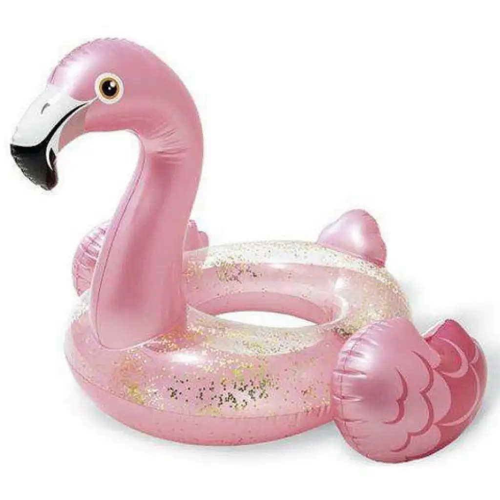 Csillámos flamingó úszógumi 99x89x71cm - Intex kép 1