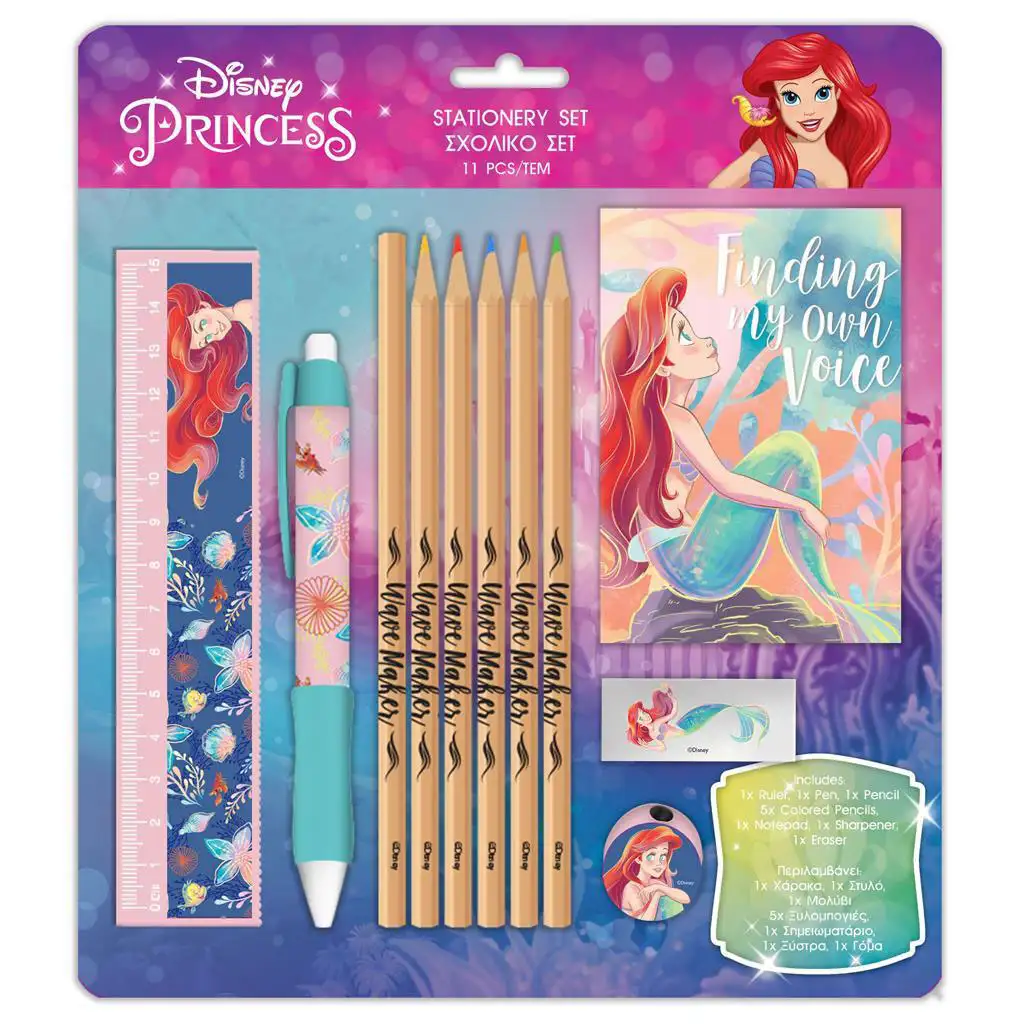 Luna: Disney Hercegnők Ariel írószer szett 11db-os kép 1