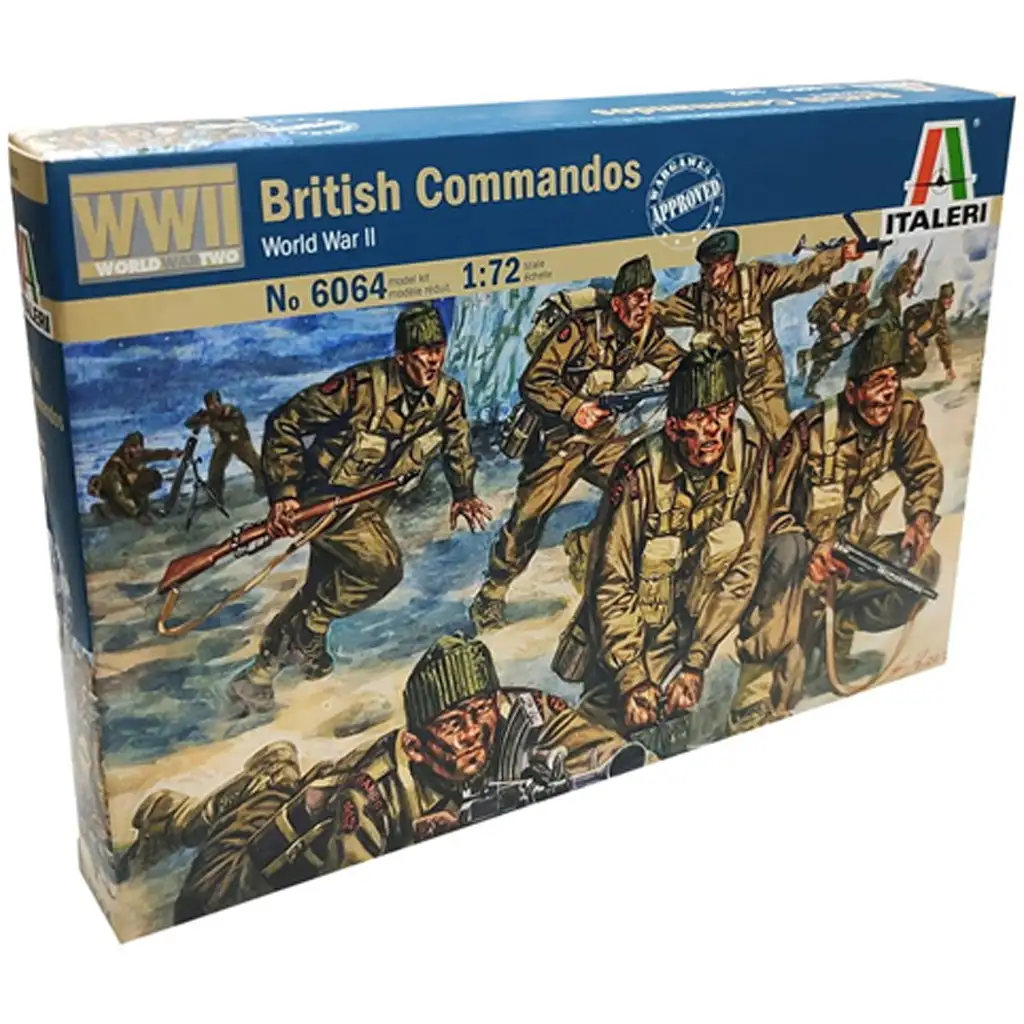 Italeri 1/72 British Commandos Brit katonai figurák makett kép 1