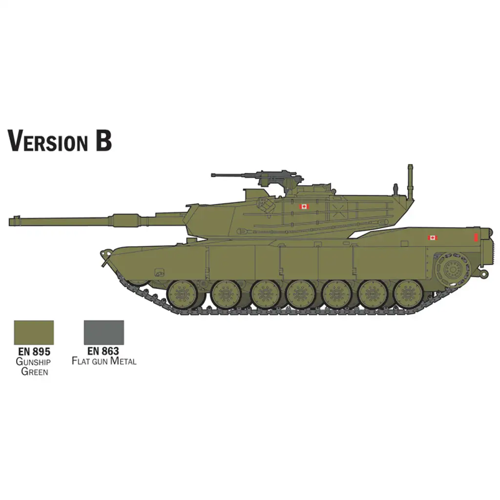 Italeri 1/72 M1 Abrams tank makett szett kép 4