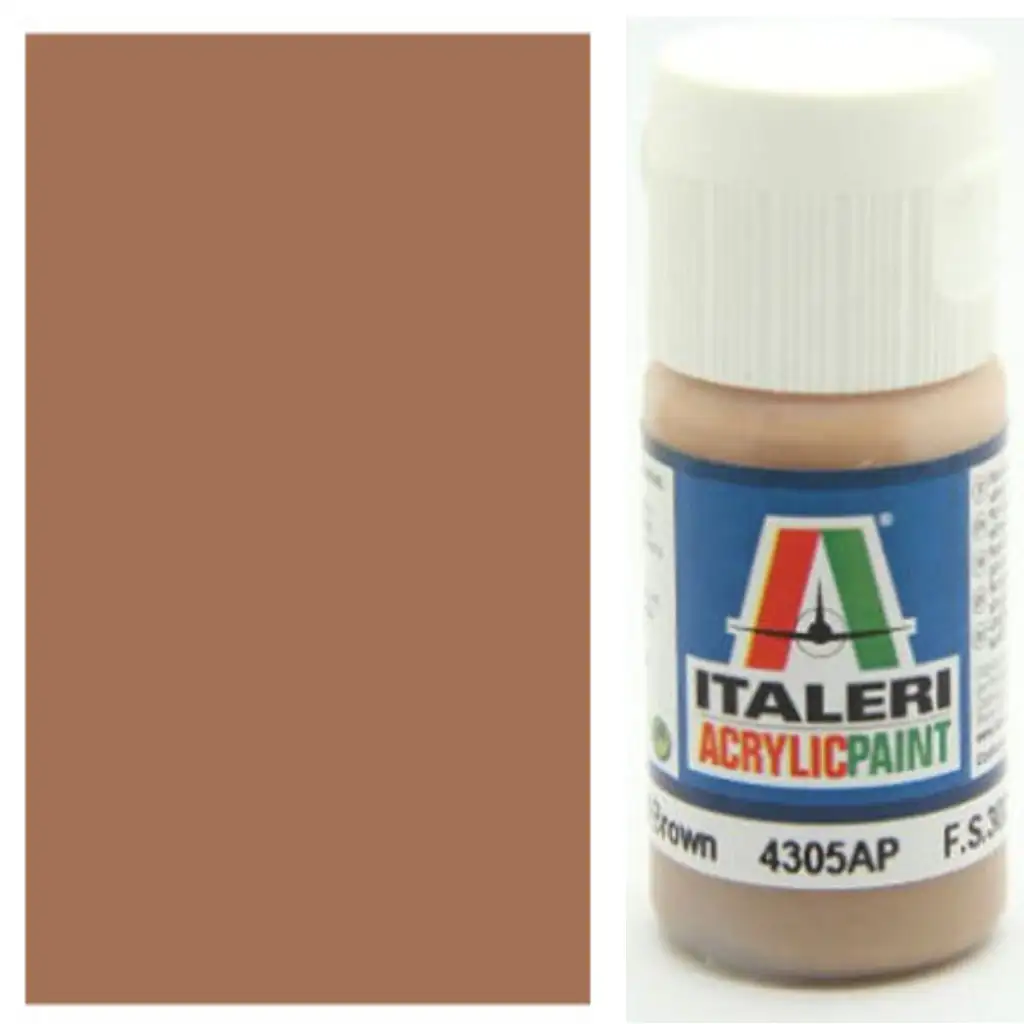 Italeri Flat Light Brown (4305AP) - Matt világos barna makett festék 20ml kép 1