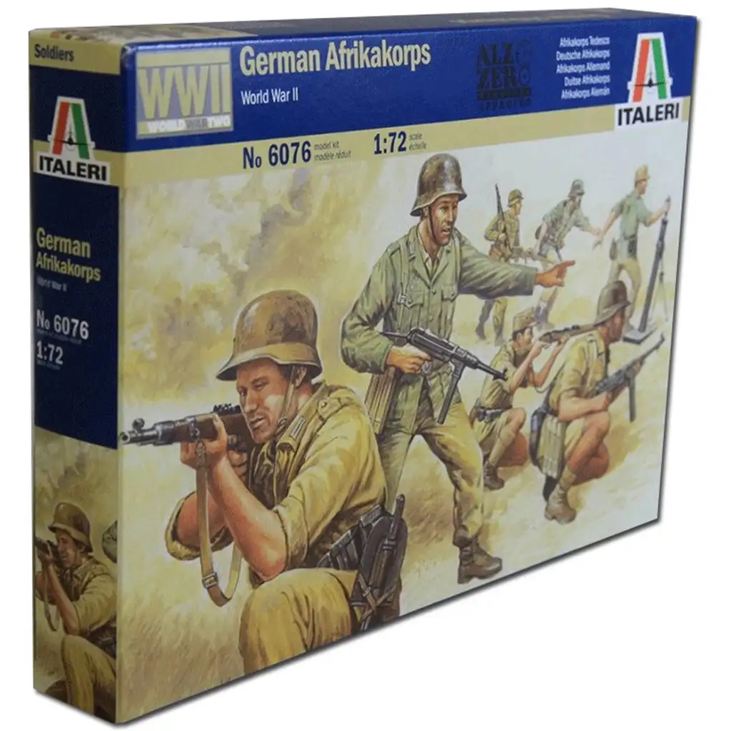 Italeri 1/72 German Afrikakorps Német katonai figurák makett kép 1