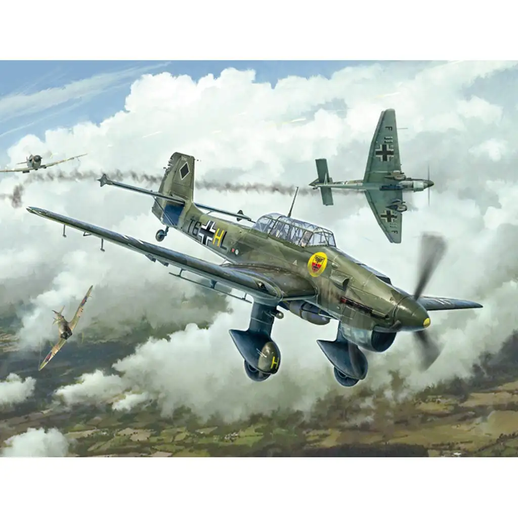 Italeri 1/48 Junkers Ju 87B Stuka repülőgép makett kép 10