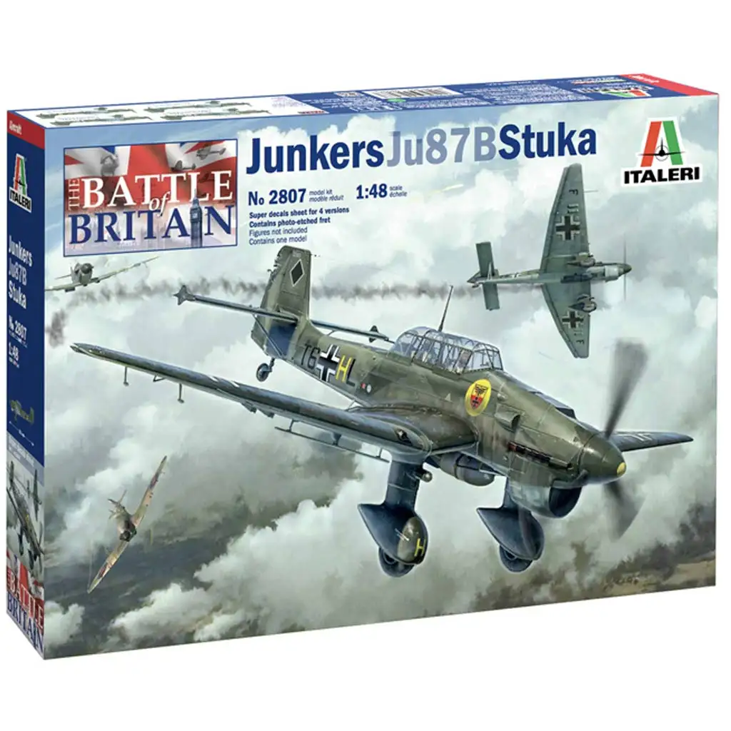 Italeri 1/48 Junkers Ju 87B Stuka repülőgép makett kép 1