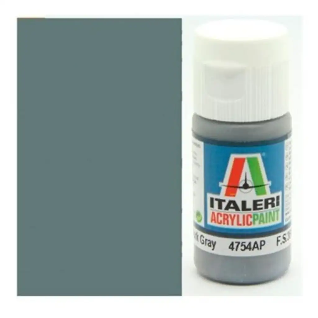 Italeri Flat Dark Gray (4754AP) - Matt sötétszürke makett festék 20ml kép 1