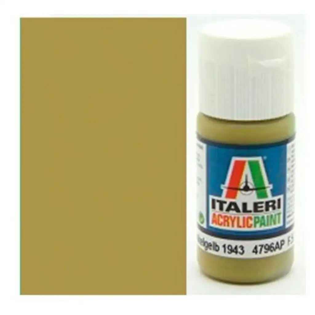 Italeri Flat Panzer Dunkelgelb 1943 (4796AP) – Matt páncélos sötétsárga makett festék 20ml kép 1