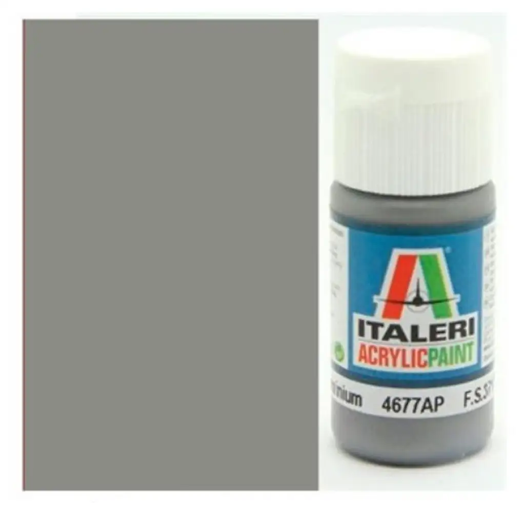 Italeri Metal Flat Aluminium (4677AP) - Metál matt ezüst makett festék 20ml kép 1