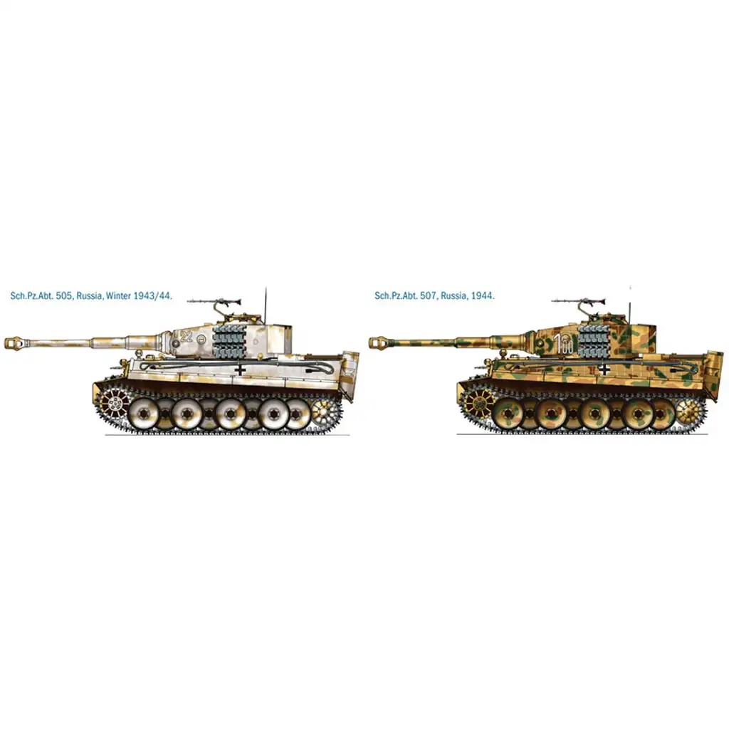 Italeri 1/35 Pz.Kpfw. VI Tiger I Ausf. E harckocsi makett kép 3