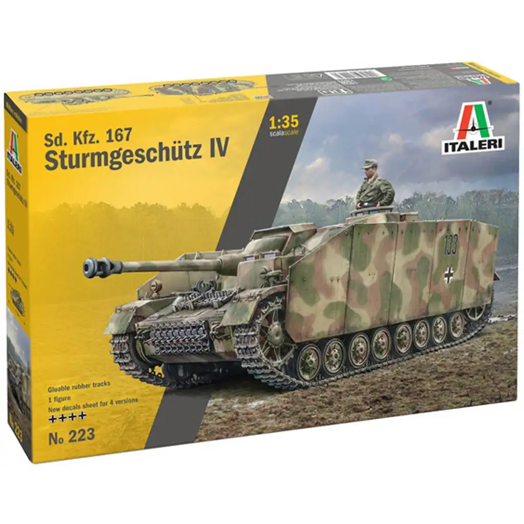 Italeri 1/35 Sd.Kfz. 167 Sturmgeschütz IV rohamlöveg makett kép 1