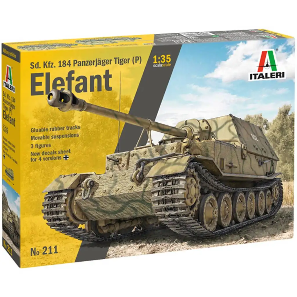 Italeri: 1/35 Sd.Kfz. 184 Elefant tankvadász makett kép 1