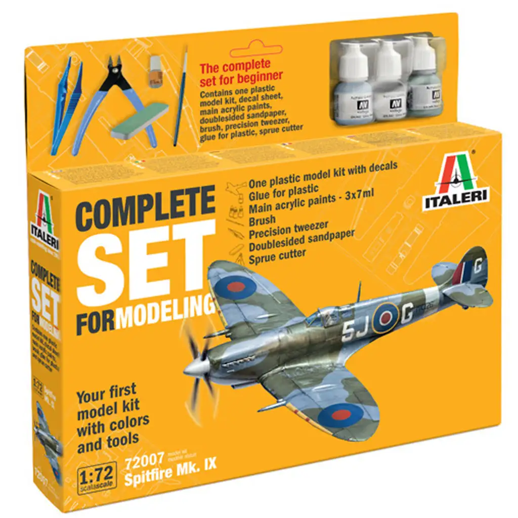 Italeri 1/72 Spitfire Mk. IX repülőgép makett szett kép 1