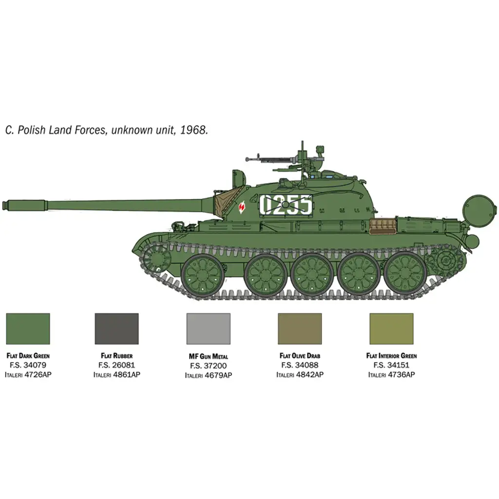 Italeri 1/72 T-55A tank makett kép 5
