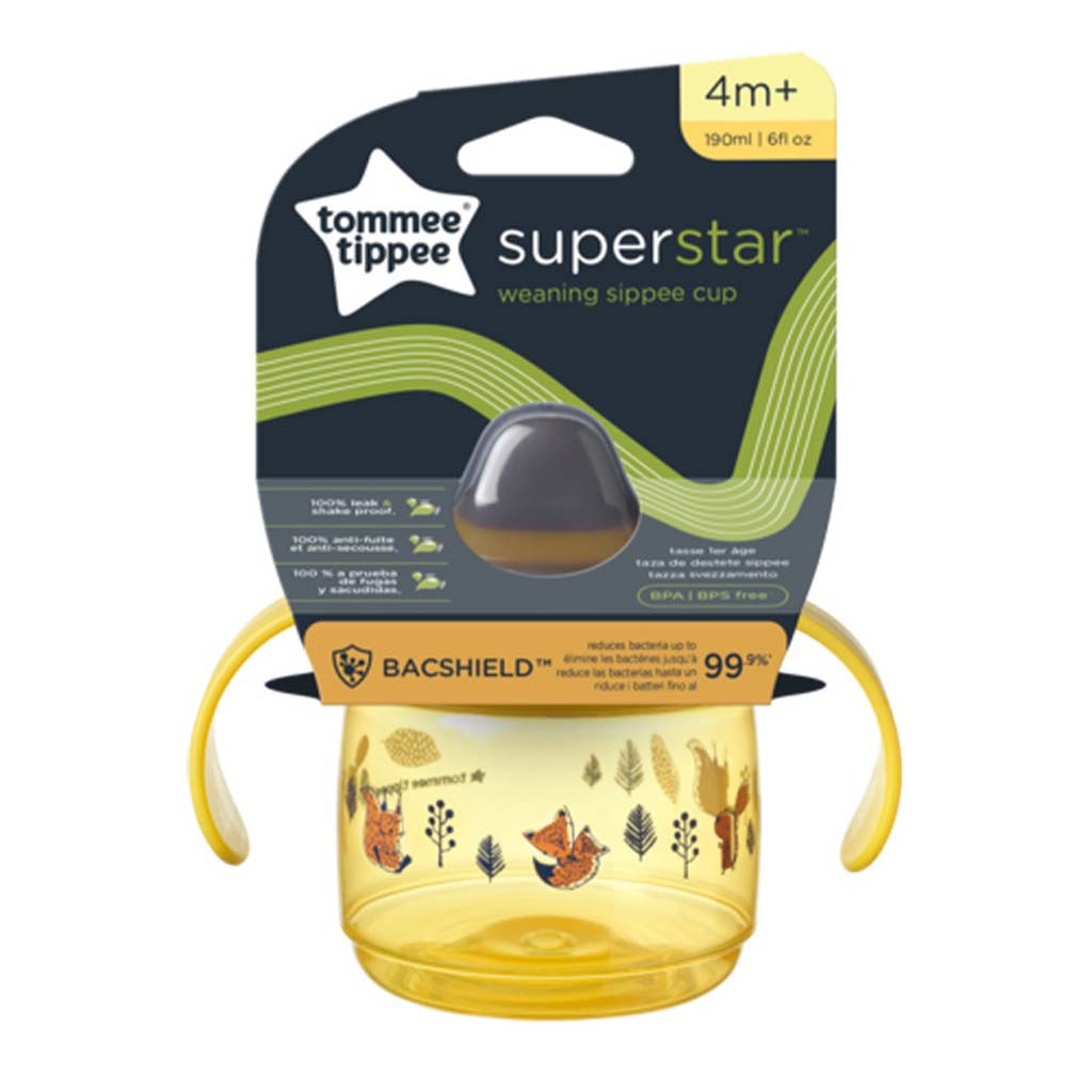 Tommee Tippee: Superstar Itatópohár sárga színben 190ml (4 hó+) kép 1