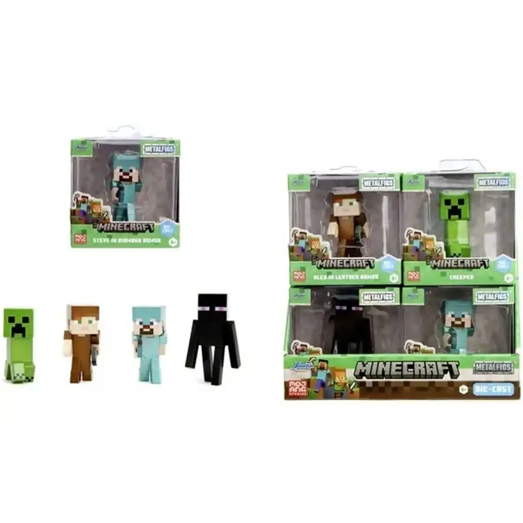 Minecraft Fém meglepetés figura Kollekció – 6,3 cm-es figura többféle változatban 1db kép 1