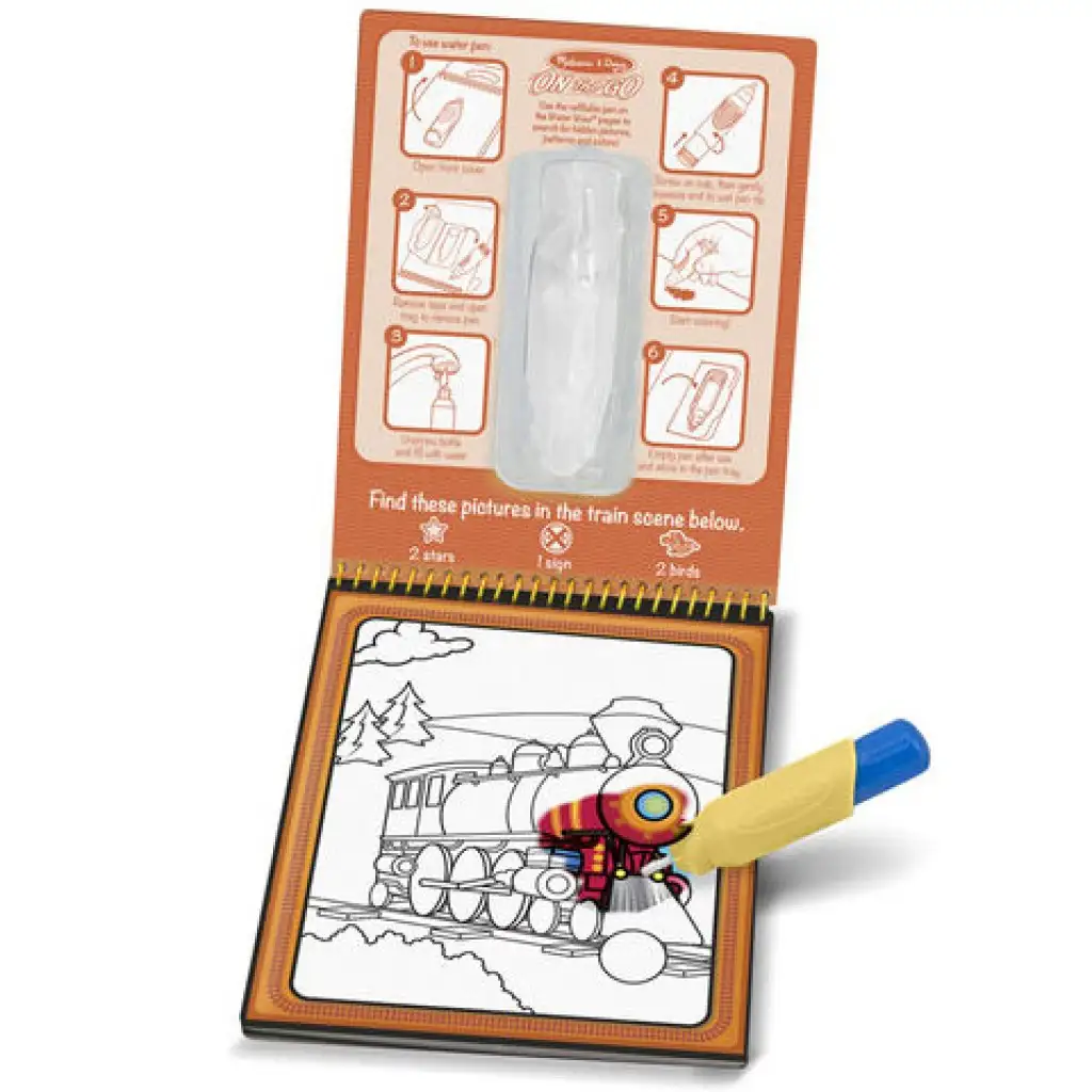 Járművek rajzolás vízzel kreatív játék - Melissa & Doug kép 2