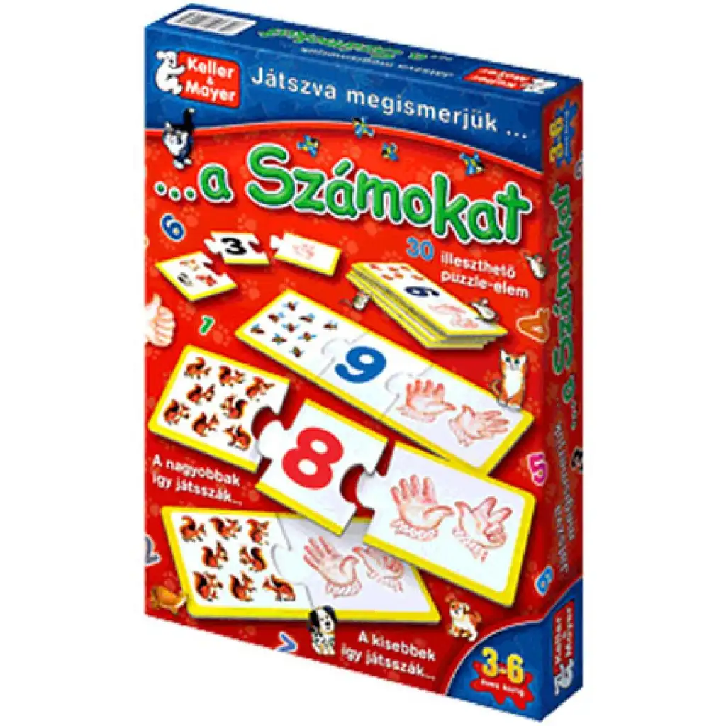 Játszva megtanuljuk a számokat társasjáték kép 1
