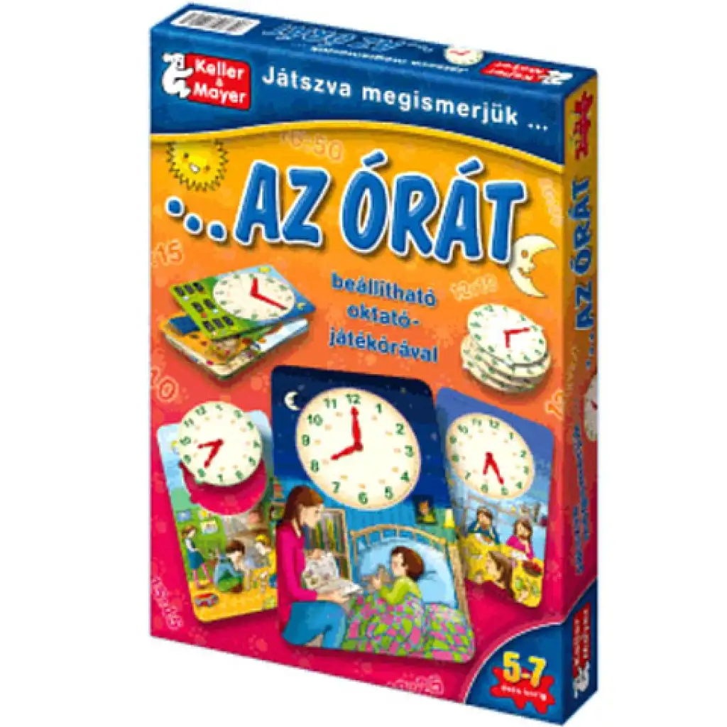 Játszva megismerjük az órát társasjáték kép 1