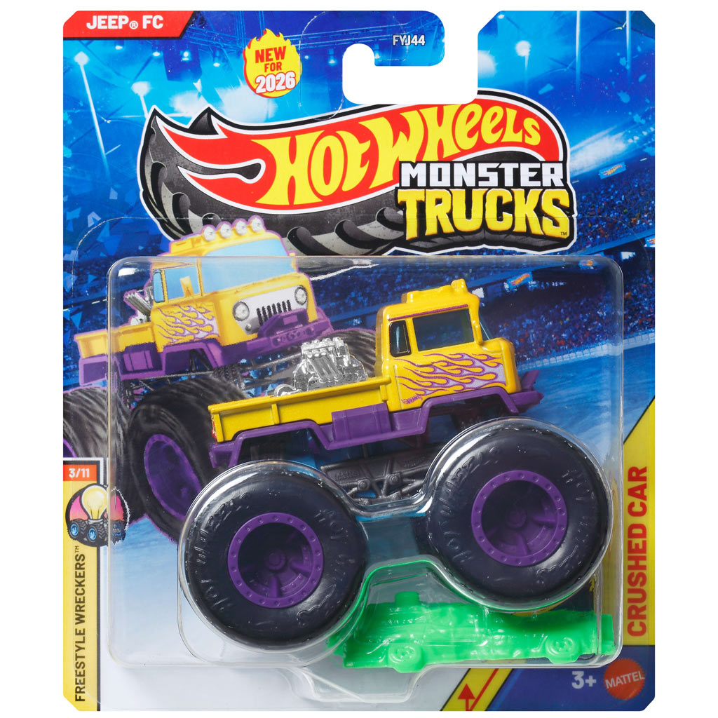 Hot Wheels Monster Trucks: Jeep FC monster kisautó 1/64 - Mattel kép 1