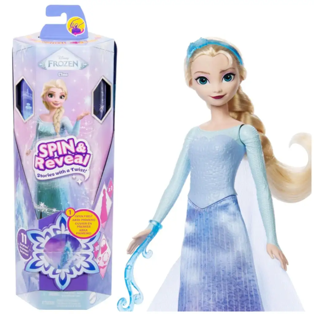 Jégvarázs Spin Reveal Varázslatos meglepetés Elsa baba - Mattel kép 1