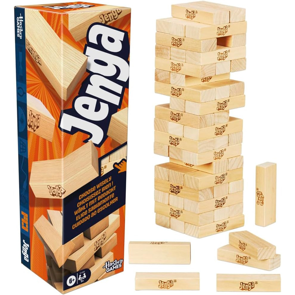 Jenga Classic társasjáték új kiadás - Hasbro kép 1