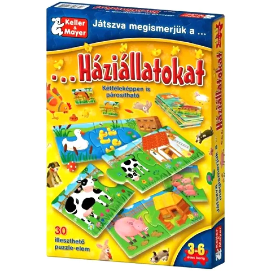 Játszva megismerjük a háziállatokat társasjáték kép 1