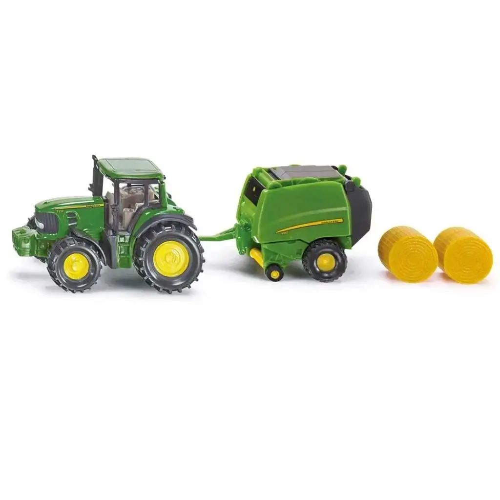 SIKU John Deere traktor körbálázóval 1/72 kép 1