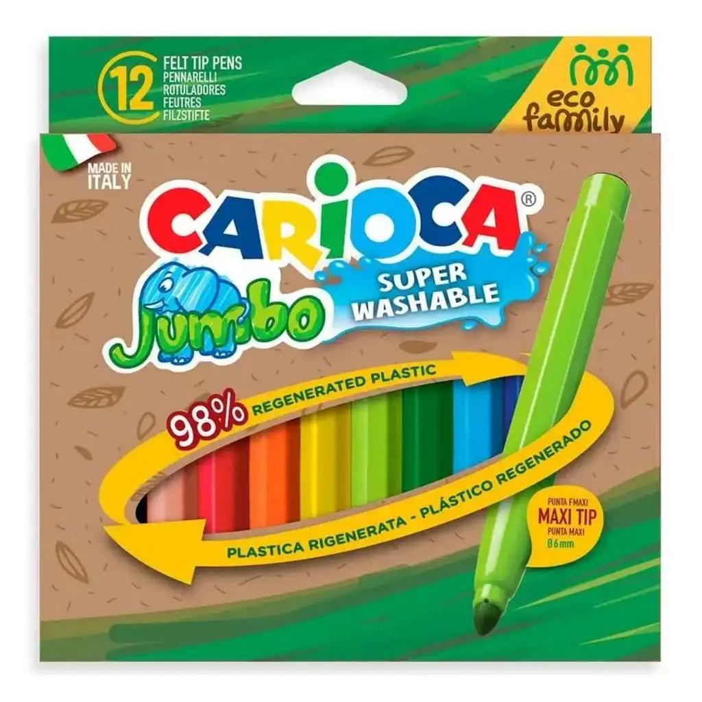 Eco Family Jumbo 12db-os filctoll szett 6 mm - Carioca kép 1