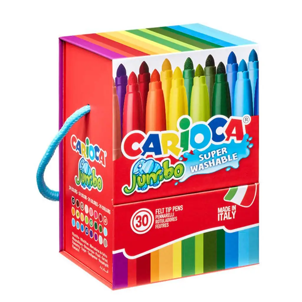 Jumbo 30db-os lemosható filctoll szett - Carioca kép 1