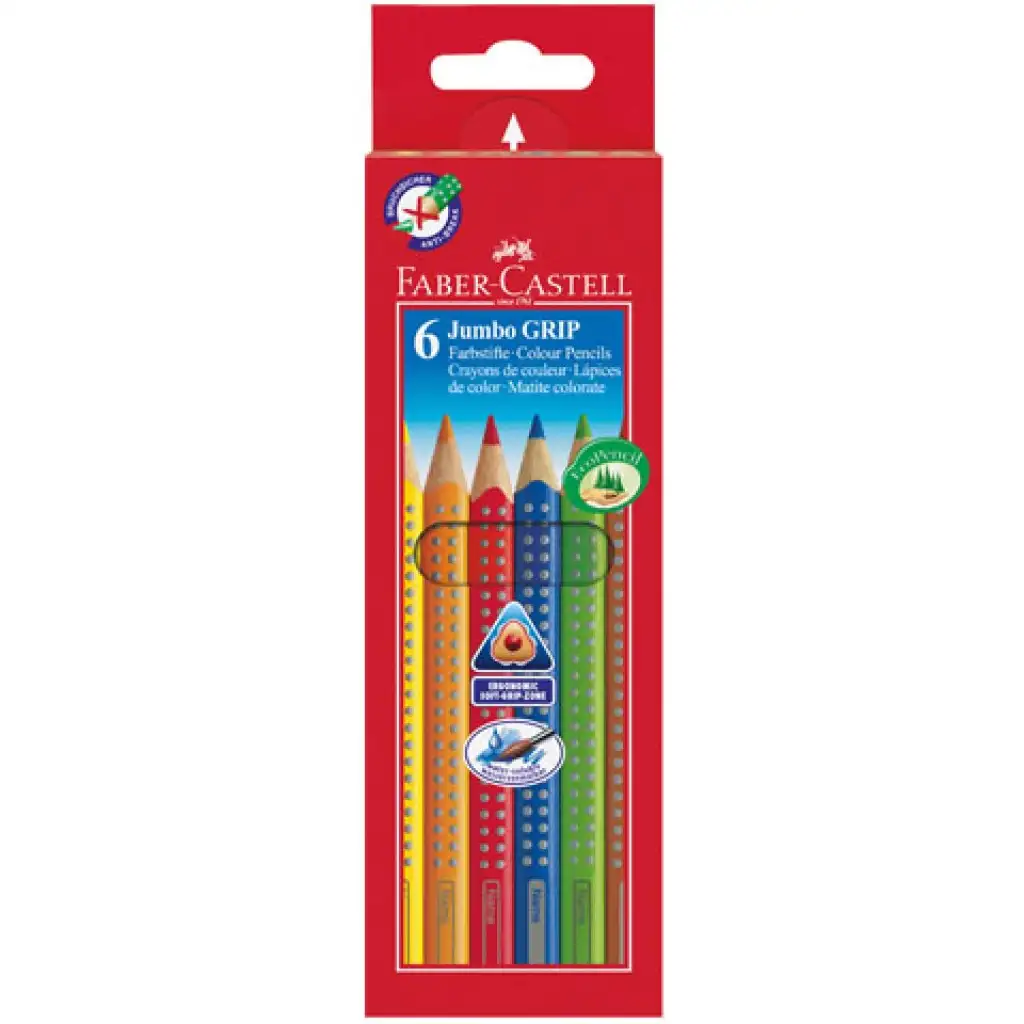 Jumbo színes ceruza 6db-os szett - Faber-Castell kép 1