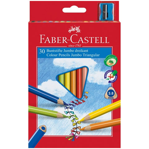 Faber-Castell: Junior színes ceruza 30db-os hegyezővel kép 1