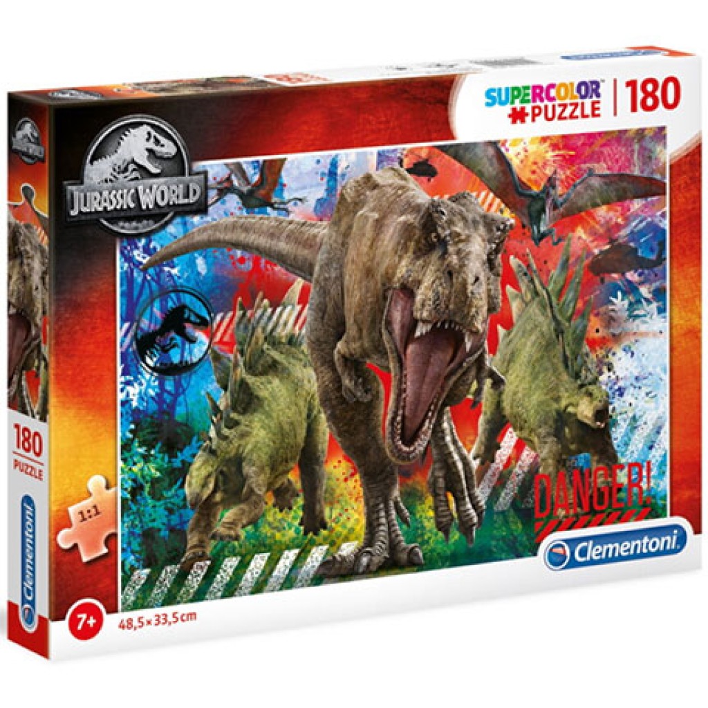 Jurassic World Supercolor 180db-os puzzle - Clementoni kép 1