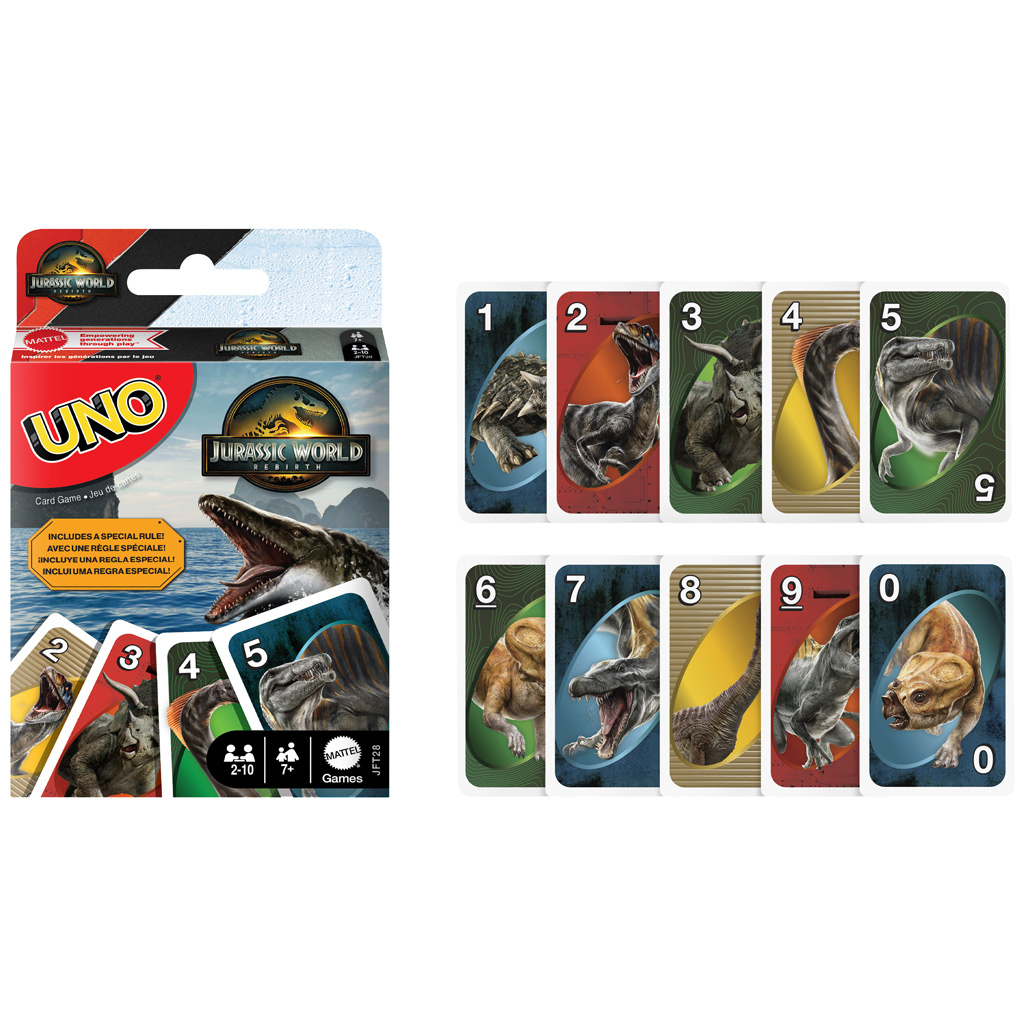 Jurassic World: Újjászületés UNO kártyajáték - Mattel kép 3