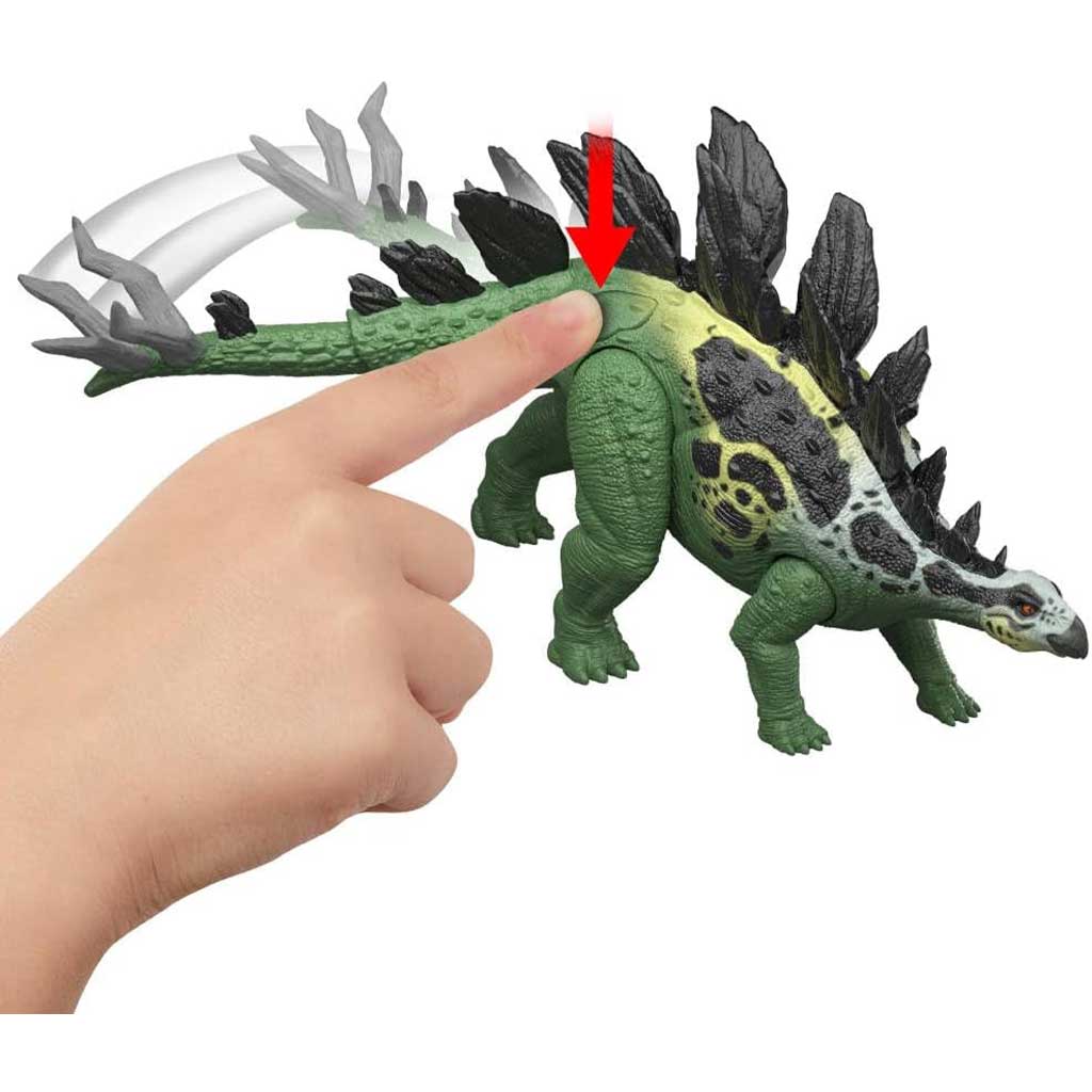 Jurassic World: Óriás támadó Stegosaurus dinó hanggal - Mattel kép 3