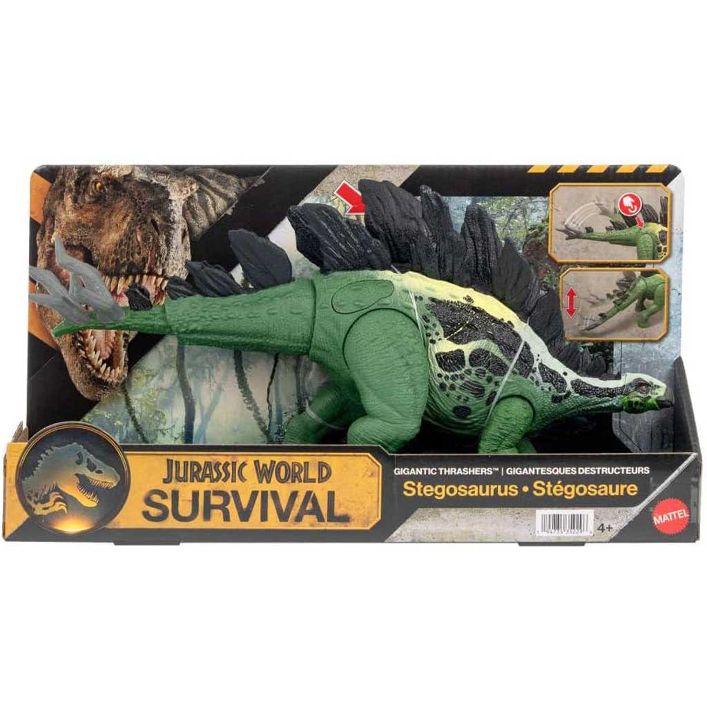 Jurassic World: Óriás támadó Stegosaurus dinó hanggal - Mattel kép 1