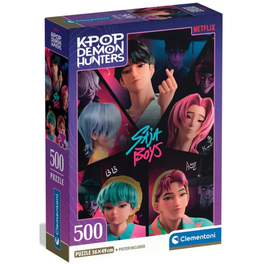 K-pop démonvadászok Saja Boys puzzle 500 db-os - Clementoni kép 1