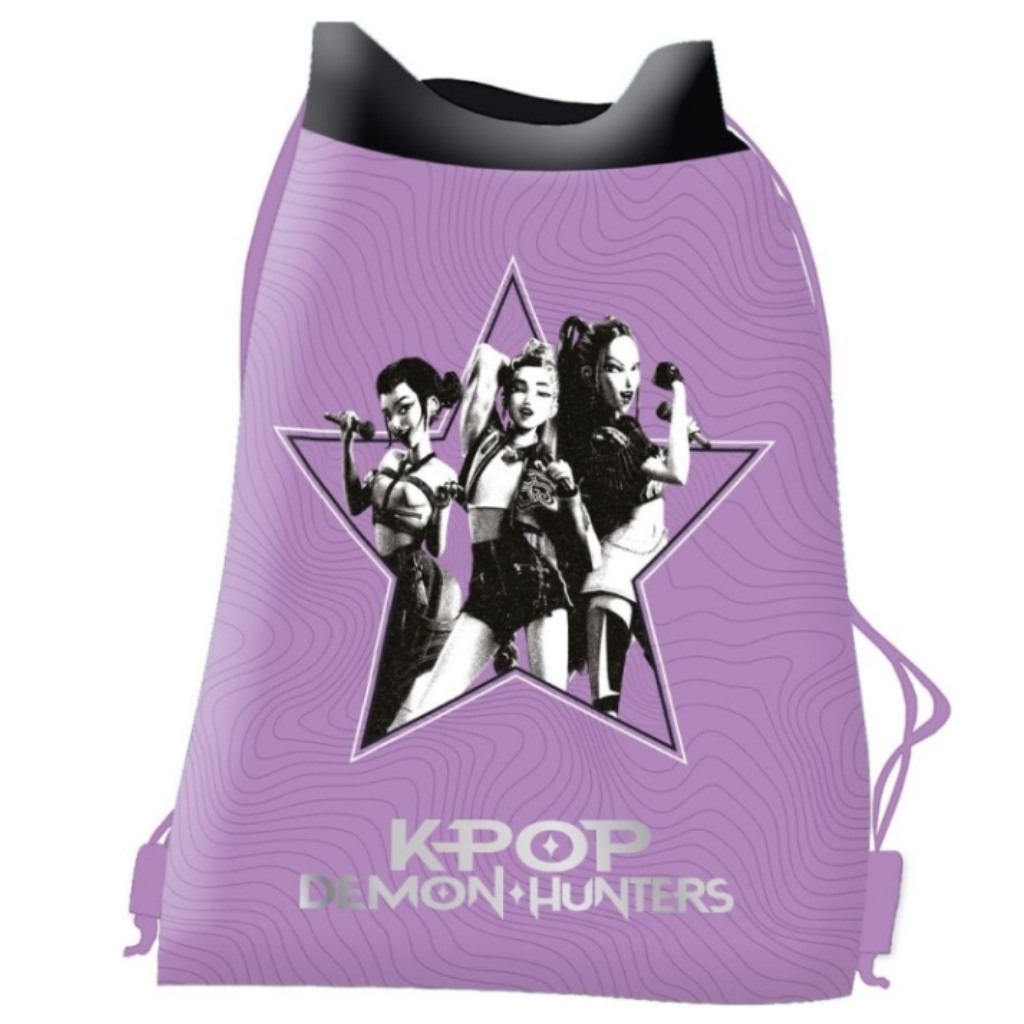 K-Pop Démonvadászok lila tornazsák kép 1