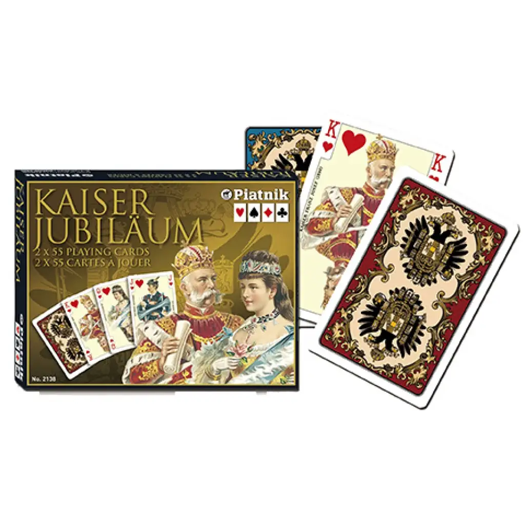 Luxus römi kártya - Kaiser Jubiläum 2x55 lap - Piatnik kép 1