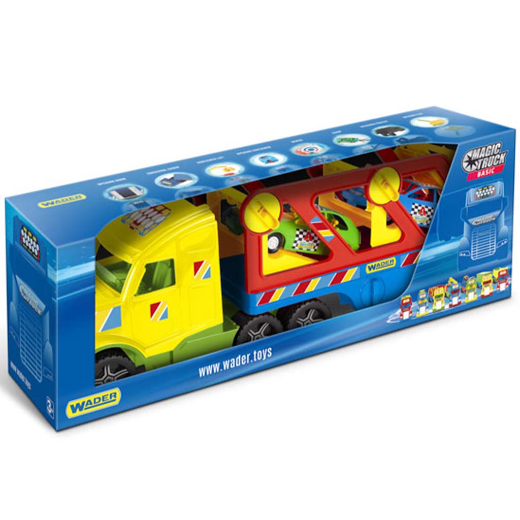 Magic Truck Basic Kamion sportautókkal - Wader kép 1