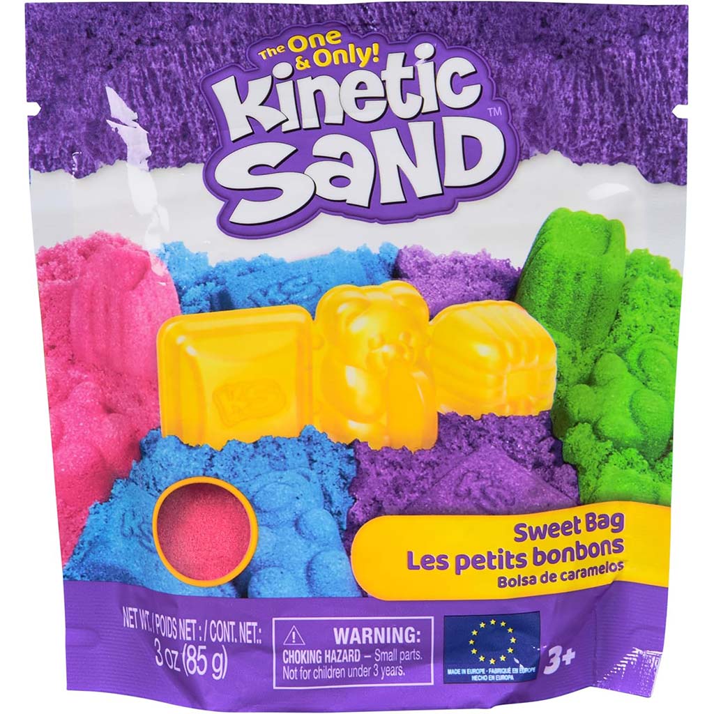Kinetic Sand: Cukros meglepetés csomag 85g homokgyurmával - Spin Master kép 1