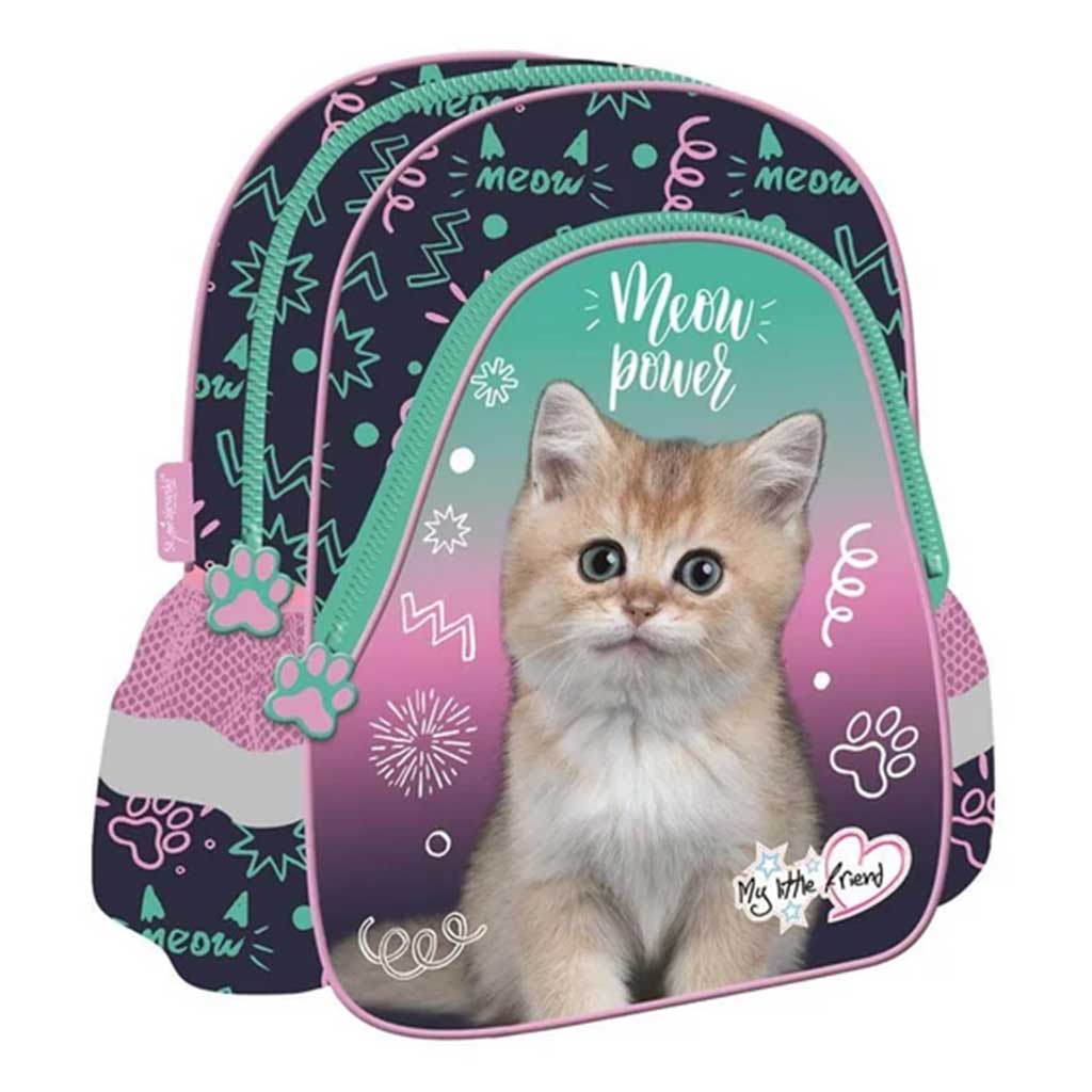 MLF Kitty Party cicás ovis hátizsák 25x30x10cm kép 1