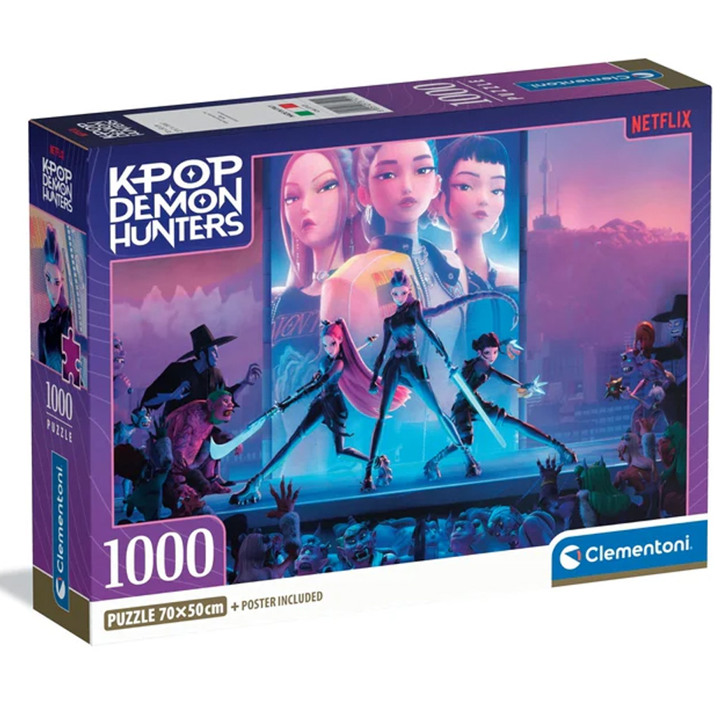 K-POP Demon Hunters kompkat 1000db-os puzzle - Clementoni kép 1