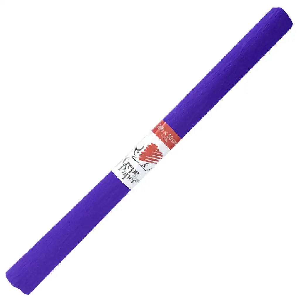 ICO: Süni krepp papír ibolya színben 200x50cm kép 1