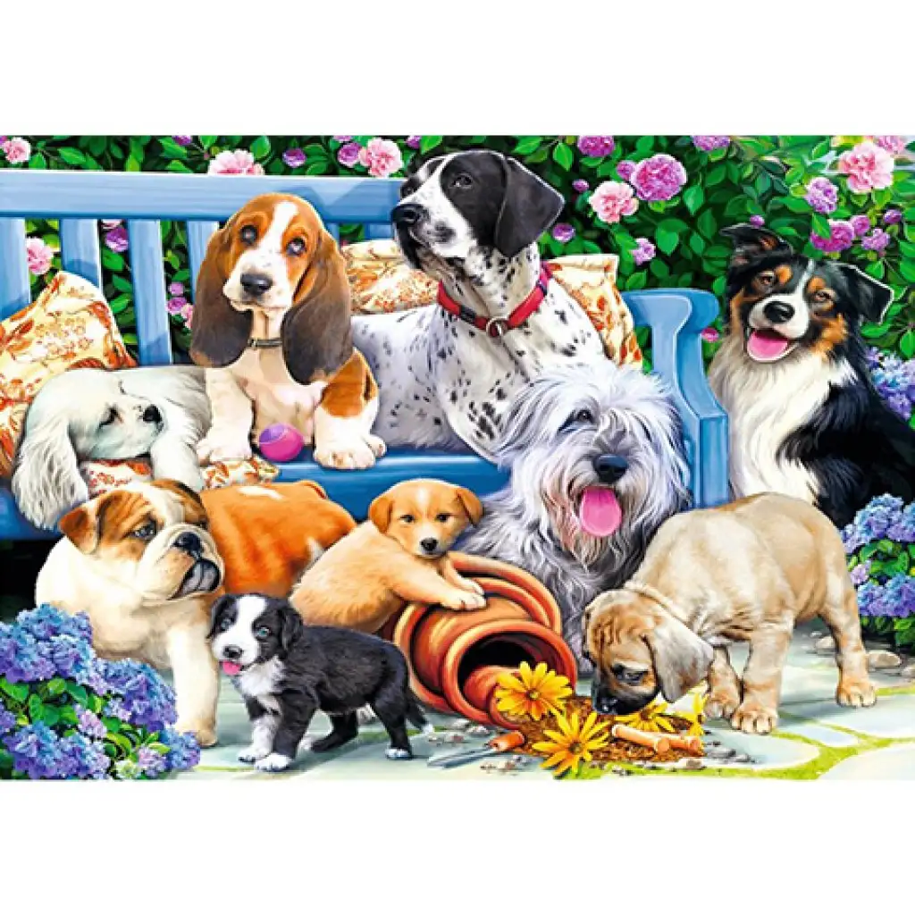 Kutyák a parkban 1000db-os puzzle - Trefl kép 2