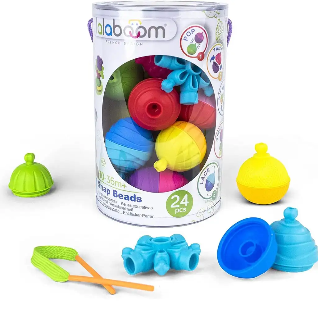 LALABOOM: 24db-os bébi Montessori fejlesztőjáték - Trefl kép 2
