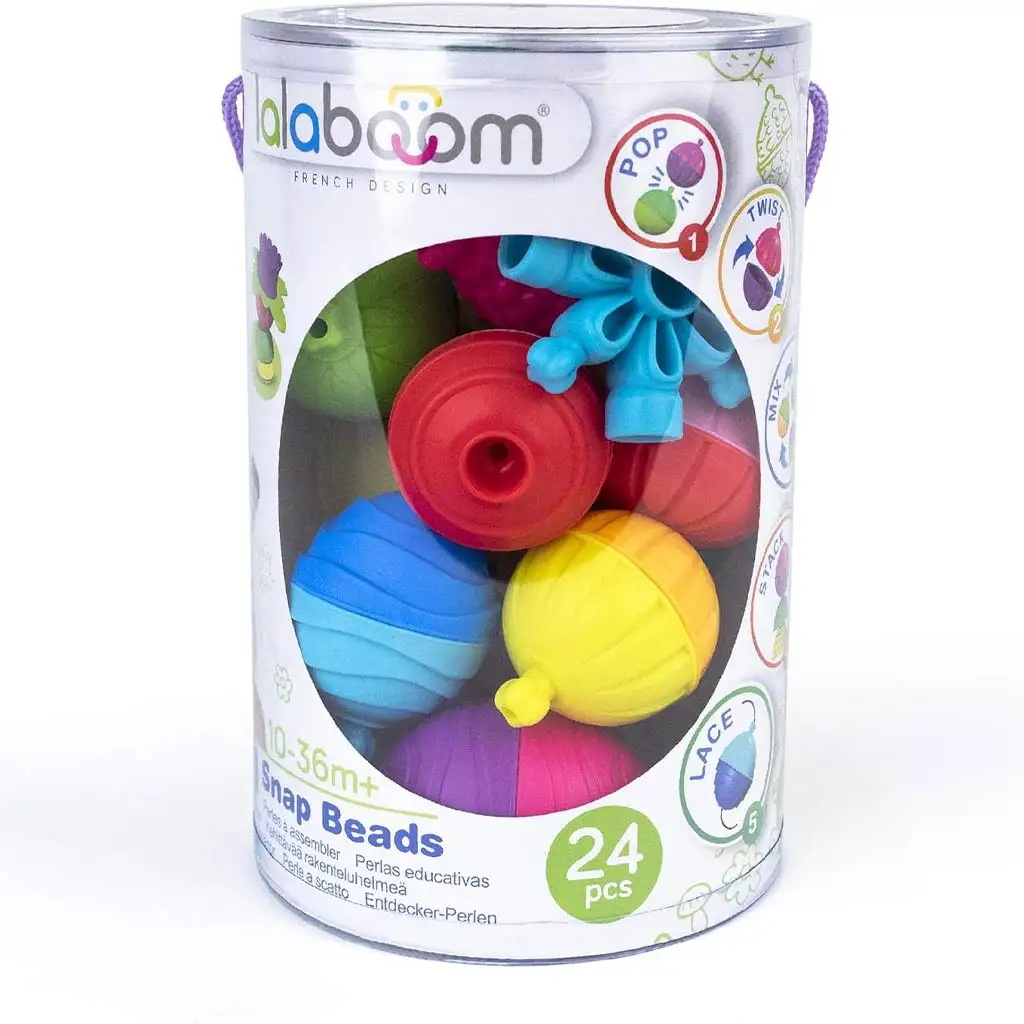 LALABOOM: 24db-os bébi Montessori fejlesztőjáték - Trefl kép 1