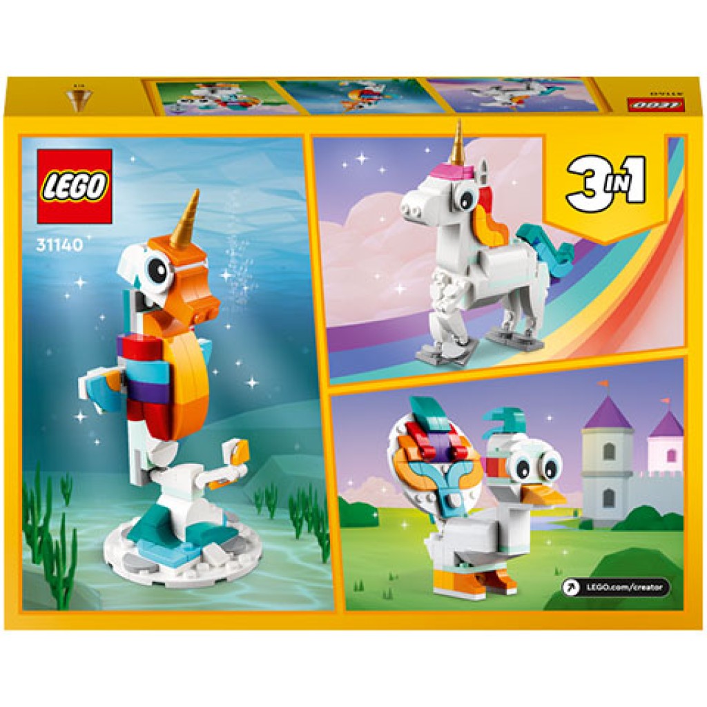 LEGO® Creator: Varázslatos egyszarvú 3 az 1-ben (31140) kép 2