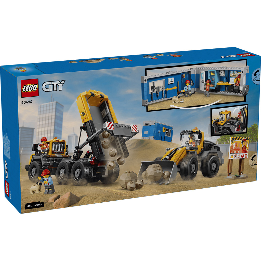 LEGO® City: Homlokrakodó és billenőplatós teherautó (60494) kép 10