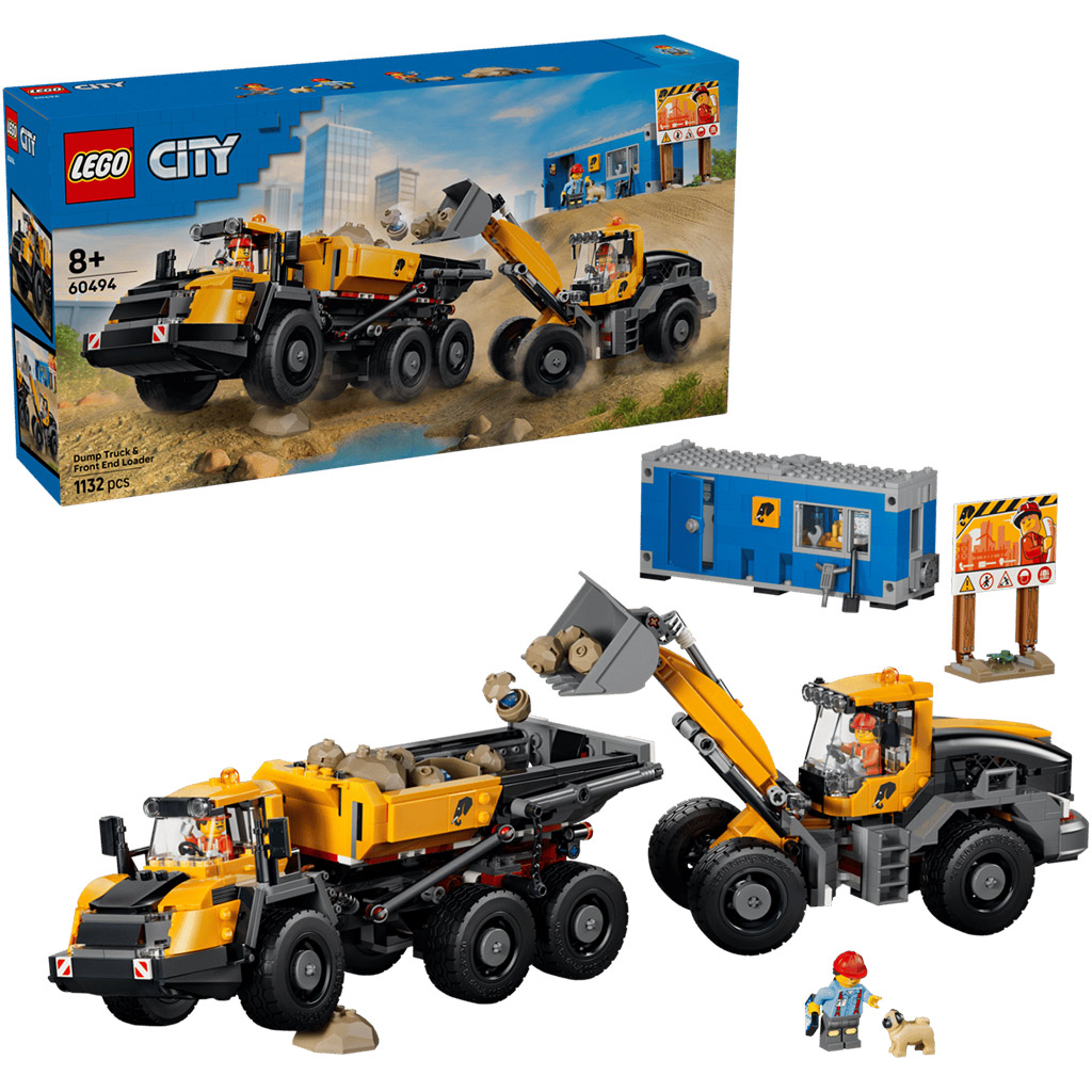 LEGO® City: Homlokrakodó és billenőplatós teherautó (60494) kép 1